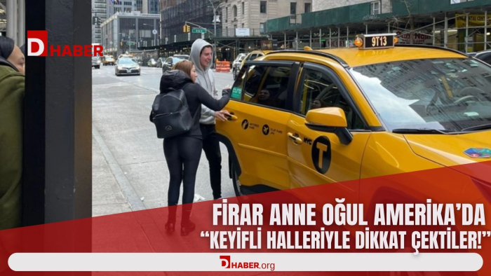 Firari Eylem Tok ve Oğlu Amerika’da Keyifli Halleriyle Dikkat Çekti