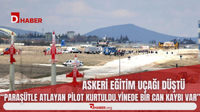 Askeri Eğitim Uçağı Düştü, Pilot Paraşütle Atladı