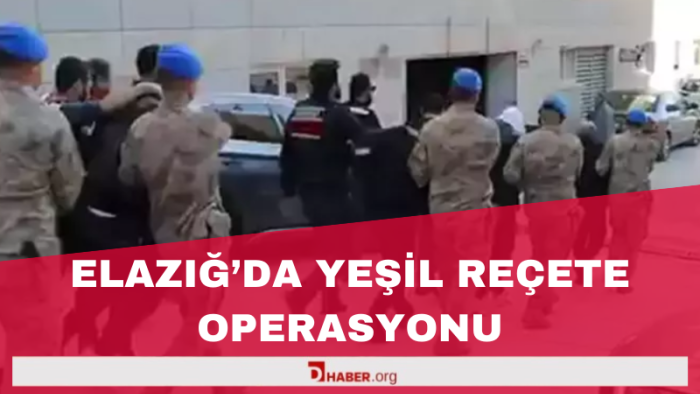 Elazığ'da Yeşil Reçete Operasyonu: 1 Doktor ve 17 Şüpheli Tutuklandı